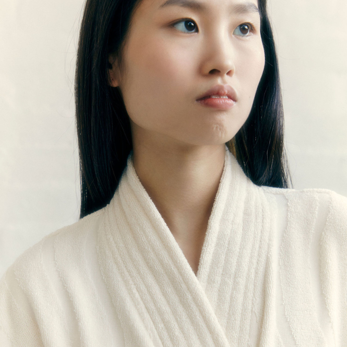 SULIS BATH ROBE ivory - NEW