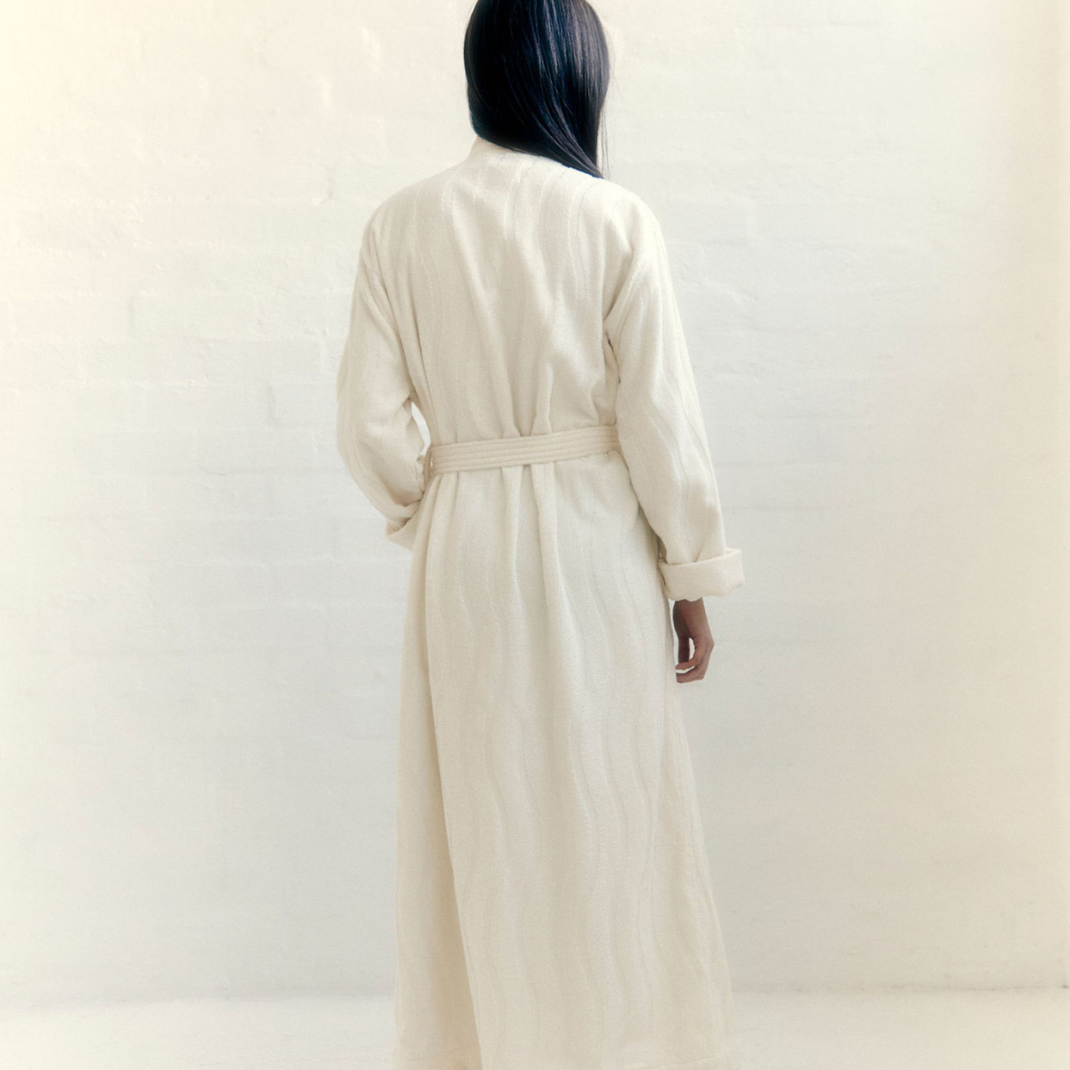 SULIS BATH ROBE ivory - NEW