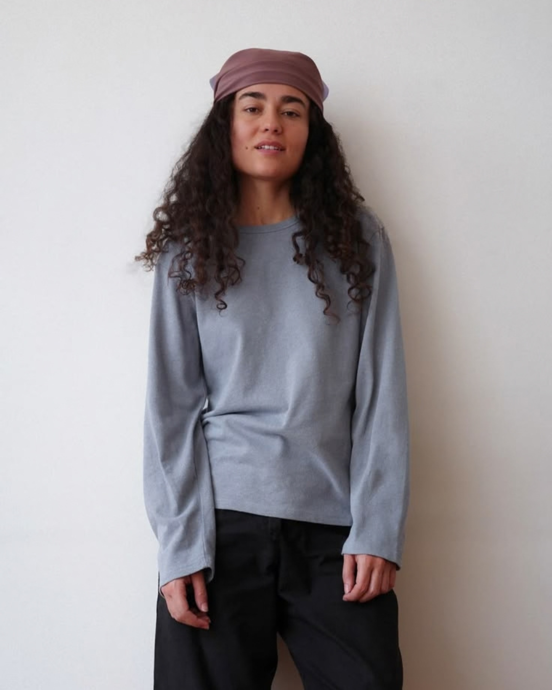 The Long Sleeve T-Shirt in Bluestone - NEW