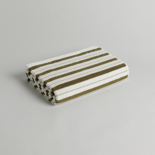 FRANKLIN BATH TOWEL caper & chalk - NEW