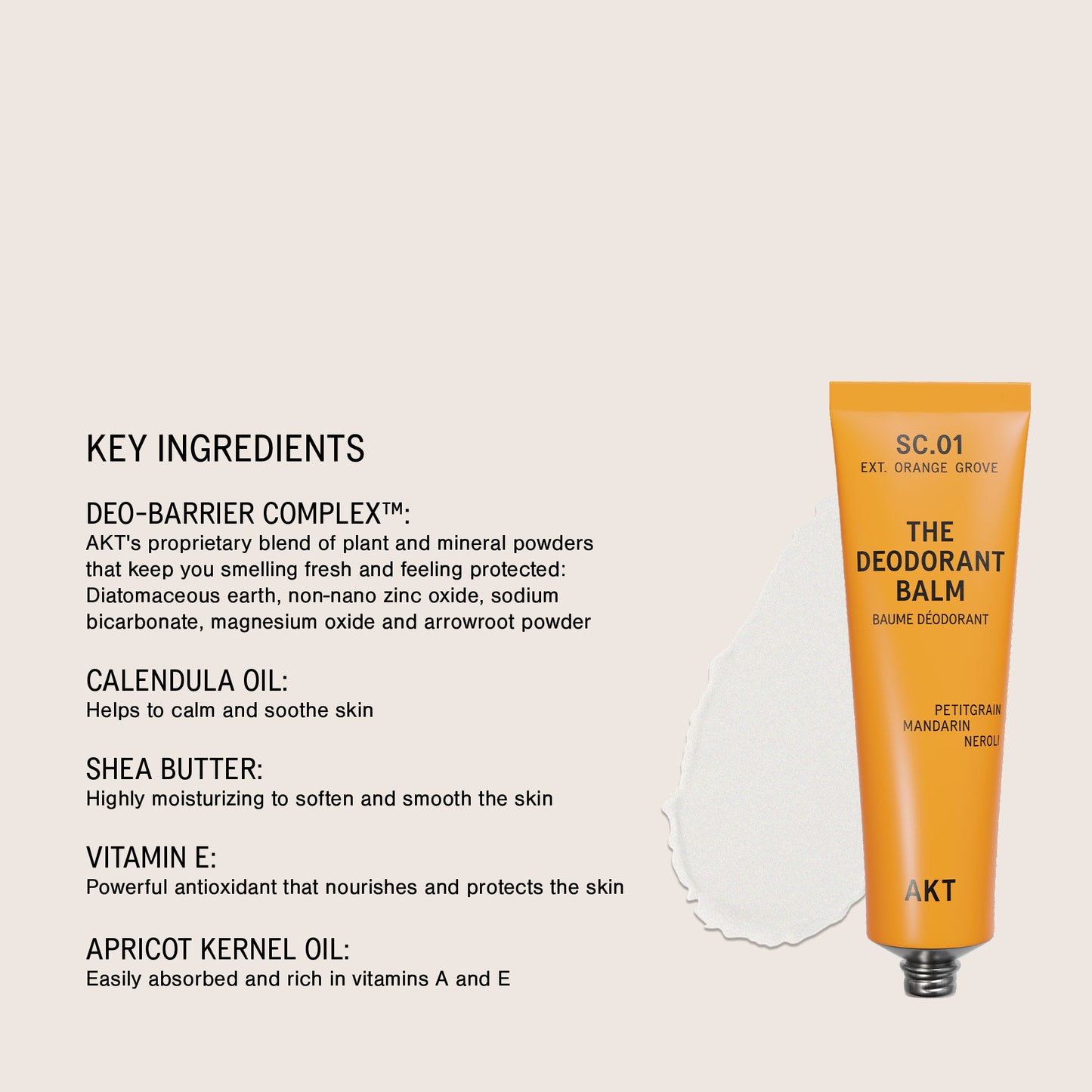 The Deodorant Balm SC.01 Orange Grove - NEW